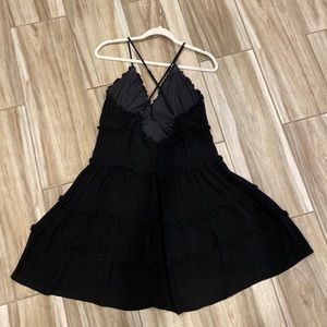 Black mini dress